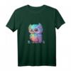 Bunte Eule mit großen Augen T-Shirt – Lebendiges Tierkunst-Design für Tier- und Kunstliebhaber