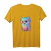 Bunte Eule mit großen Augen T-Shirt – Lebendiges Tierkunst-Design für Tier- und Kunstliebhaber