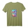 Bunte Eule mit großen Augen T-Shirt – Lebendiges Tierkunst-Design für Tier- und Kunstliebhaber