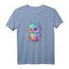 Bunte Eule mit großen Augen T-Shirt – Lebendiges Tierkunst-Design für Tier- und Kunstliebhaber