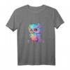 Bunte Eule mit großen Augen T-Shirt – Lebendiges Tierkunst-Design für Tier- und Kunstliebhaber