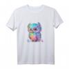 Bunte Eule mit großen Augen T-Shirt – Lebendiges Tierkunst-Design für Tier- und Kunstliebhaber