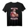 HapKitten T-Shirt mit muskulösem Weihnachtsmann und Spruch 'No lifts, no gifts' – Humorvolles Kraft- und Weihnachts-Shirt für Männer