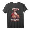 HapKitten T-Shirt mit muskulösem Weihnachtsmann und Spruch 'No lifts, no gifts' – Humorvolles Kraft- und Weihnachts-Shirt für Männer