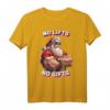 HapKitten T-Shirt mit muskulösem Weihnachtsmann und Spruch 'No lifts, no gifts' – Humorvolles Kraft- und Weihnachts-Shirt für Männer