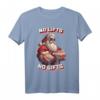 HapKitten T-Shirt mit muskulösem Weihnachtsmann und Spruch 'No lifts, no gifts' – Humorvolles Kraft- und Weihnachts-Shirt für Männer