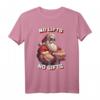 HapKitten T-Shirt mit muskulösem Weihnachtsmann und Spruch 'No lifts, no gifts' – Humorvolles Kraft- und Weihnachts-Shirt für Männer