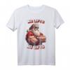 HapKitten T-Shirt mit muskulösem Weihnachtsmann und Spruch 'No lifts, no gifts' – Humorvolles Kraft- und Weihnachts-Shirt für Männer