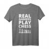 Echte Gamer Spielen Schach Spruch T-Shirt - Witziges Geschenk für Schachmeister und Gaming-Fans