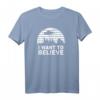 I Want To Believe T-Shirt – Alien, UFO, Roswell & Area 51 Design, Perfektes Geschenk für Verschwörungstheoretiker & UFO-Fans