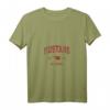 Damen Mustang Oklahoma Vintage-Sport-Design T-Shirt mit V-Ausschnitt in Rot – Perfektes Geschenk für Mustang Fans & Patriotische Mode
