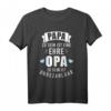 Papa zu sein ist eine Ehre, Opa zu sein unbezahlbar T-Shirt – Persönliches Familiengeschenk zum Vatertag für Opa, Großvater & Enkelkinder