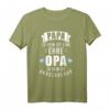 Papa zu sein ist eine Ehre, Opa zu sein unbezahlbar T-Shirt – Persönliches Familiengeschenk zum Vatertag für Opa, Großvater & Enkelkinder
