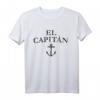 El Capitan Anker Vintage Schwarz Kapitän & Segel T-Shirt – Perfektes Geschenk für Segler, Skipper & Bootsfahrer