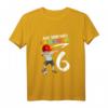Kinder 6. Geburtstag Jungen Fußballer T-Shirt - Für kleine Stürmer, Fans & Geburtstagsgeschenke zum 6. Geburtstag