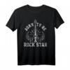 Gitarre Rock Star Gitarrist Musiker Geschenk T-Shirt - Coole Rock & Roll Designidee für Musiker und Gitarristen