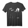 Never walk alone Pferd, Hund und Reiterin T-Shirt – Perfekt für Pferde- und Hundeliebhaber, Reitverein & Dressurreiten