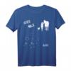 Never walk alone Pferd, Hund und Reiterin T-Shirt – Perfekt für Pferde- und Hundeliebhaber, Reitverein & Dressurreiten
