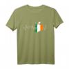 Irland Herzschlag Reise Spruch T-Shirt – Lustiges Geschenk für Irland Fans, Iren & Irinnen, perfekt für Dublin, Cork, Galway & irische Kultur