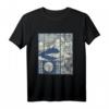 Aesthetic Sakura Mt. Fuji Japan T-Shirt – Vintage Design mit Kirschblüten und Reh für Japan Fans und Liebhaber