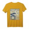 Aesthetic Sakura Mt. Fuji Japan T-Shirt – Vintage Design mit Kirschblüten und Reh für Japan Fans und Liebhaber