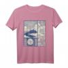 Aesthetic Sakura Mt. Fuji Japan T-Shirt – Vintage Design mit Kirschblüten und Reh für Japan Fans und Liebhaber