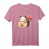 Niedliche Sushi-Katze Kawaii Anime Neko Japanisch T-Shirt – Perfekt für Fans von japanischer Kultur, Sushi und niedlichen Tiermotiven