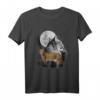 Luchs Illustration Mond T-Shirt für Wildtier- und Waldkatzenliebhaber – Perfektes Geschenk für Naturfreunde & Tierenthusiasten