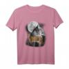 Luchs Illustration Mond T-Shirt für Wildtier- und Waldkatzenliebhaber – Perfektes Geschenk für Naturfreunde & Tierenthusiasten
