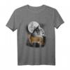 Luchs Illustration Mond T-Shirt für Wildtier- und Waldkatzenliebhaber – Perfektes Geschenk für Naturfreunde & Tierenthusiasten