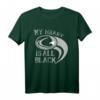 My Heart is All Black - Rugby New Zealand Fan T-Shirt mit Kiwi & Farnblatt, Geschenkidee für Rugbyfans & All Blacks Supporter