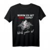 Warum ich mit Akku fahre? E-Bike Mountainbike E-MTB Geschenk T-Shirt – Lustiges Design für Radfahrer, Biker & Pedelec Fans als Geschenkidee