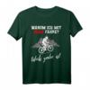 Warum ich mit Akku fahre? E-Bike Mountainbike E-MTB Geschenk T-Shirt – Lustiges Design für Radfahrer, Biker & Pedelec Fans als Geschenkidee