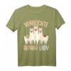 Verrückte Alpaka Lady Damen Alpaka Lama T-Shirt - Lustiges Geschenk für Alpaka Liebhaberinnen zu Weihnachten & Geburtstag