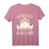 Verrückte Alpaka Lady Damen Alpaka Lama T-Shirt - Lustiges Geschenk für Alpaka Liebhaberinnen zu Weihnachten & Geburtstag