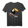 Tukan Aquarell Regenwald Exotischer Vogel T-Shirt – Perfektes Tiermotiv für Vogelzüchter, Vogelliebhaber und Tierfreunde als Geschenk