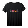 Peru Deutschland Herzschlag Flagge T-Shirt – Stolz auf doppelte Herkunft, für Peru- und Deutschlandliebhaber