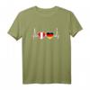 Peru Deutschland Herzschlag Flagge T-Shirt – Stolz auf doppelte Herkunft, für Peru- und Deutschlandliebhaber