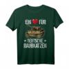Panzer Kampfpanzer Tiger T-Shirt – Witziges Motiv für Deutsche Panzer- und Weltkriegsfans, ideal als Geschenk für Militärliebhaber