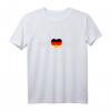 Deutschland Herzschlag T-Shirt mit Deutscher Flagge – Patriotisches Geschenk für Deutschland-Fans, Fußball, Urlaub & Partys