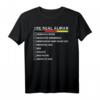Real Alman Meme - Richtiger Deutscher Checkliste Backprint T-Shirt für Humor und Geschenke