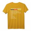 Real Alman Meme - Richtiger Deutscher Checkliste Backprint T-Shirt für Humor und Geschenke