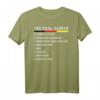 Real Alman Meme - Richtiger Deutscher Checkliste Backprint T-Shirt für Humor und Geschenke