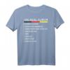 Real Alman Meme - Richtiger Deutscher Checkliste Backprint T-Shirt für Humor und Geschenke