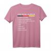 Real Alman Meme - Richtiger Deutscher Checkliste Backprint T-Shirt für Humor und Geschenke