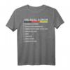 Real Alman Meme - Richtiger Deutscher Checkliste Backprint T-Shirt für Humor und Geschenke