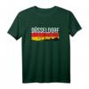 Düsseldorf Skyline Shirt mit Deutscher Flagge - Vintage & Retro Geschenkidee für Düsseldorf Fans, Männer, Frauen & Kinder