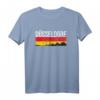Düsseldorf Skyline Shirt mit Deutscher Flagge - Vintage & Retro Geschenkidee für Düsseldorf Fans, Männer, Frauen & Kinder