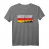 Düsseldorf Skyline Shirt mit Deutscher Flagge - Vintage & Retro Geschenkidee für Düsseldorf Fans, Männer, Frauen & Kinder