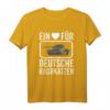 Panzerdivision Armee Tank T-Shirt – Lustiges Militär-Outfit für Soldaten & Panzerfans mit Herz für deutsche Raubkatzen